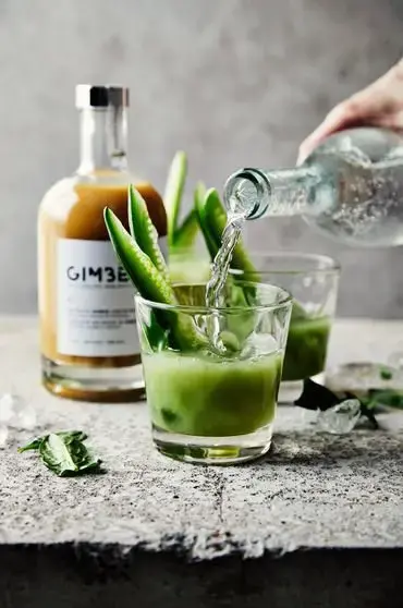 Green spritz au gingembre